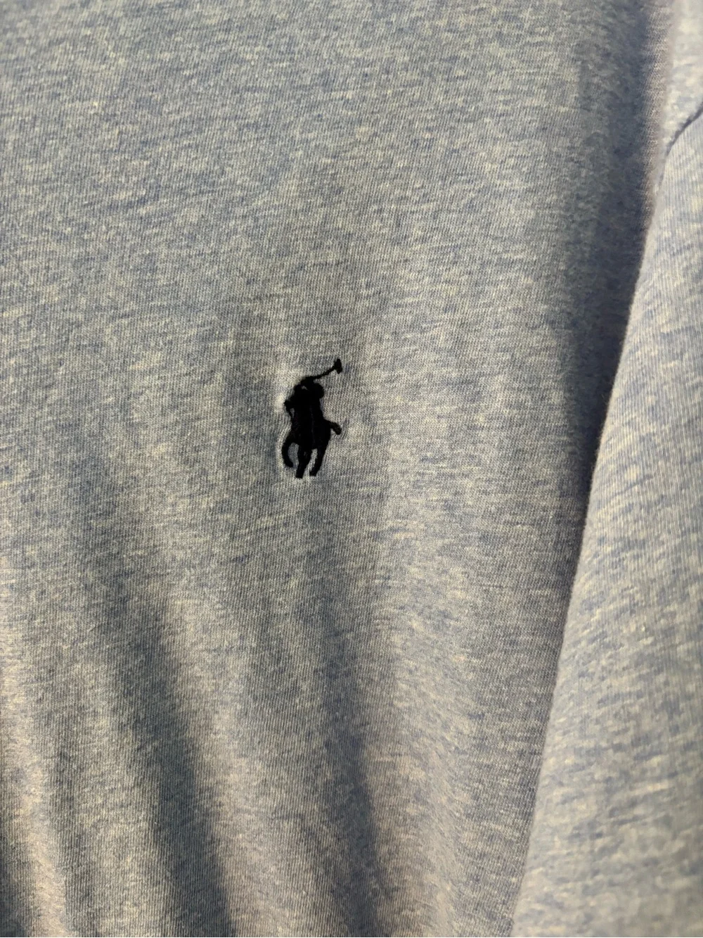 Polo Ralph Lauren Men's Blue Solid Logo V-Neck Short Sleeve T-Shirt XXL